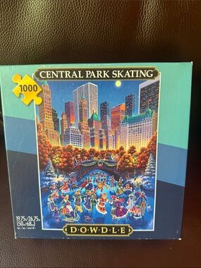 Dowdle Central Park Skating 1000-Piece jigsaw Puzzle.  Has poster